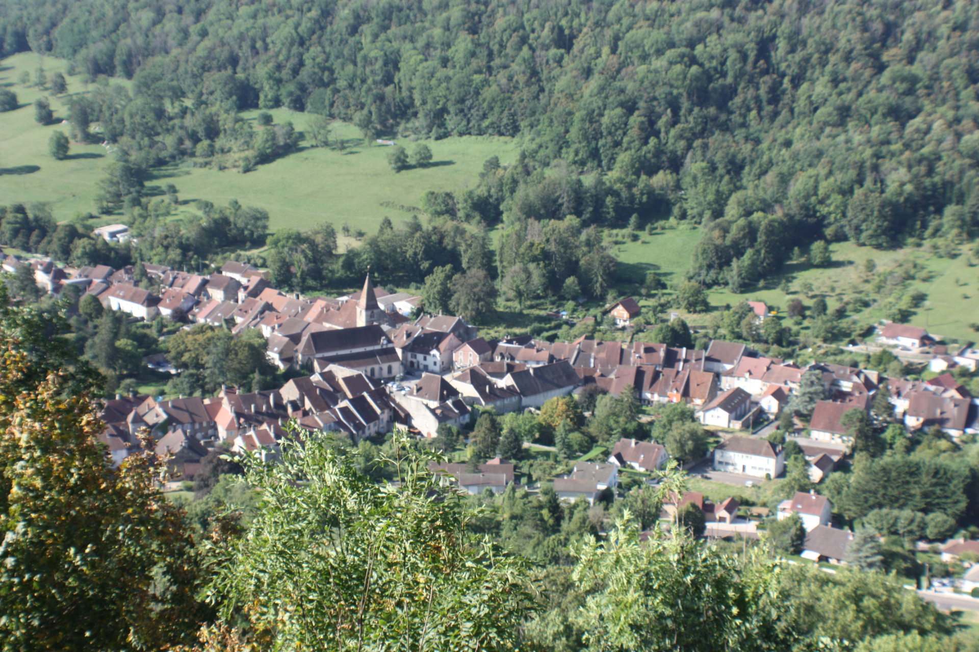 Vue de haut de Conliège